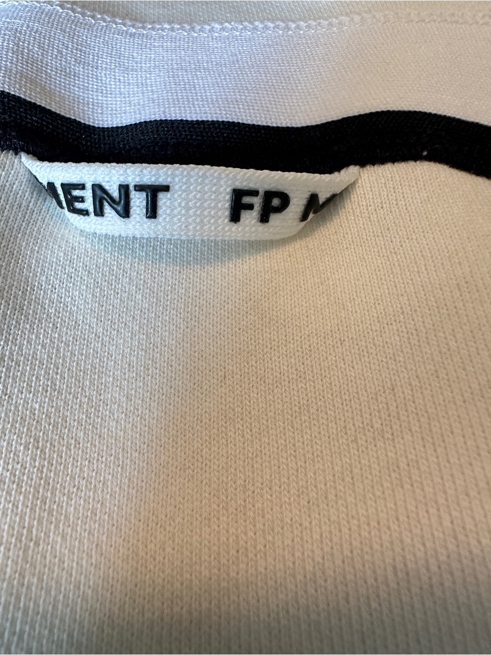 FP Movement by Free People Cream Zip Hoodie with Logo Drawstrings - Picture 5 of 6
